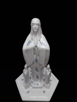 Vierge Faience de Desvres Hauteur 36,5 cm Base 26 cm