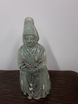 Bretonne Faience de Desvres Hauteur 18 cm diamètre 8 cm