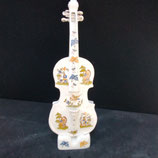 Grand Violon  Décor Moustier Faience De Desvres Hauteur 50cm