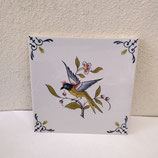 Carreau Carrelage Faience De Desvres 13cm Fourmaintraux Delassus Oiseau