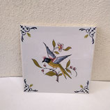 Carreau Carrelage Faience De Desvres 13cm Fourmaintraux Delassus Oiseau