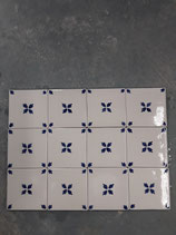 Lot de 12 Carreaux Faience de Desvres 10 cm ×10 cm référence AB52