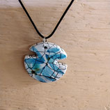 Collier numéro 18 en Faience De Desvres piece unique