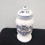 Pot à Pharmacie Faience De Desvres omicron Hauteur 21cm Diamètre 10cm