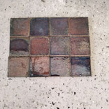 Lot de 12 Carreaux Pavés De Desvres en relief 10 cm épaisseur 1,5cm lot numéro 3