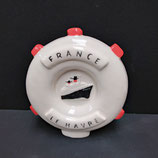 Bouée France Le Havre Faience De Desvres Hauteur 20 cm Diamètre 17 cm