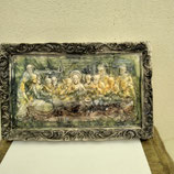Petite Fresque la cene de léonard De Vinci Hauteur 22cm Longueur 34cm