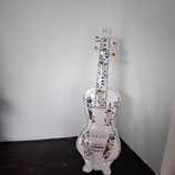 Nouveau Décor Faience De Desvres Violon Hauteur 30cm Largeur 9cm Décor Desvres