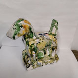 Nouveau ! Tirelire chien Faience De Desvres Hauteur 16cm Longueur 11,5 cm