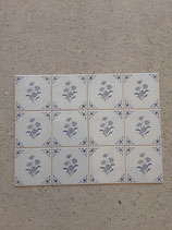 Lot De 12 Anciens Carreaux Carrelages Faience de Desvres Fourmaintraux Delassus 11cm ×11cm