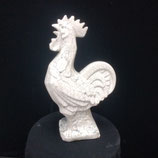 Coq Craquelé Faience De Desvres Hauteur 26cm Largeur 15cm Base 8,5 cm