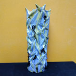 Grand Vase Art Nouveau Faience De Desvres Hauteur 39cm L 12cm