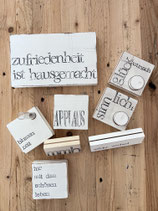 B-Ware Textplatten Set "APPLAUS"