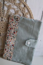 Untersuchungs-Hülle mint üni & Blumenstickerei
