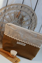 Necessaire gross kamel und oatmeal, üni