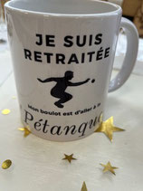 Mug retraite petanqueur