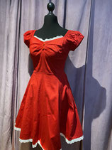 Vintageinspired Kleid rot Spitze