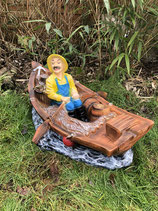 RIPO122 Angler Figur im Boot Maritime Figur