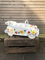RIY25BL Käfer Gartenfigur Blumen