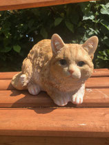RIBEL25214020 Katze Figur liegt braun