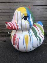 JL00010BB1 Ente Figur groß bunt bemalt