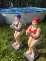 RIBEL0420244 Figur Frau im Badeanzug steht fast lebensgroß