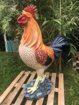 RIBEL300720239 Hahn Figur lebensgroß