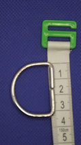 D-Ring   zilver  3 cm