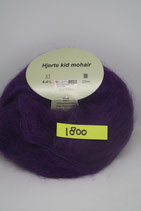 Hjerte Kid Mohair col.1800 paars