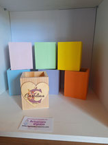 Portalapicero cubo con forma COLOR