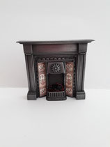 Vintage Charcoal Resin Fireplace