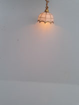 White Tiffany Ceiling Light