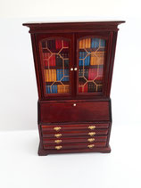 Mahogany Bookcase/Bureau