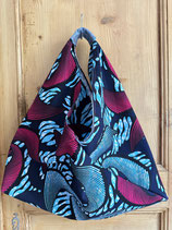 Sac Origami hélices violine/bleu