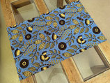 Double-Set fleurs beige fond bleu ciel