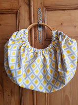 Sac boule Camelot jaune/gris