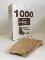 1000 SACCHETTI DI CARTA AVANA MISURA 12+07x26 PER ALIMENTI