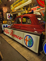 Alfa Romeo Auto-Werbung Leuchtreklame Oldtimer Dekoration Garage Halle Garage