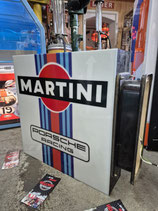 Martini Leuchtreklame Deko Werbung Traktor LKW Auto Oldtimer Halle Garage