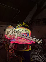 Jim Beam Neon Werbung Gitarren Licht Retro Party Gastro Whiskey Reklame