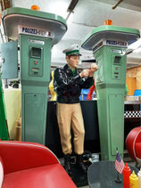 Polizist Radar-Pistole Radarfalle Blitzer Polizei Figur Messe Event Eyecatcher