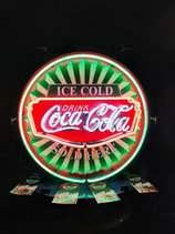 Coca Cola USA Neon Licht Leuchtschild Gastronomie Werbung Reklame