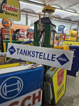 Aral Tankstelle Tresen-Lampe Leuchtreklame Deko Nostalgie Werbung Auto Oldtimer Halle Garage
