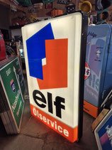 Tankstellen Leuchtreklame Deko ELF Werbung Auto Oldtimer Halle Garage
