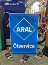 Aral Leuchtreklame Licht Deko Tanksäule Tankstelle Oldtimer Autos Halle Garage