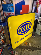 Hella Leuchtreklame Deko-Werbung Autozulieferer Schild Auto Oldtimer Halle