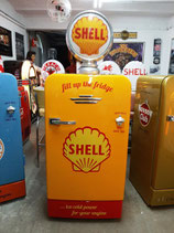 Shell Design Retro-Kühlschrank im Oldstyle 50er Jahre  Original Shell Ton