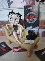 Betty Boop Figur (liegt auf der Couch) Vitrine Skulptur GFK Deko Statue Resin
