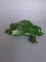 Glitzerfrosch grün 13 cm