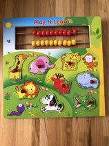 holz puzzle mit tieren